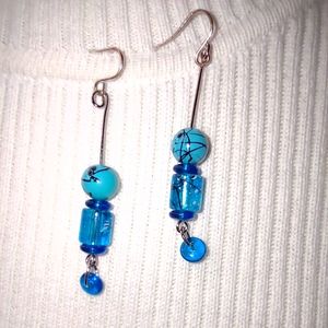 Blue Handmade earrings